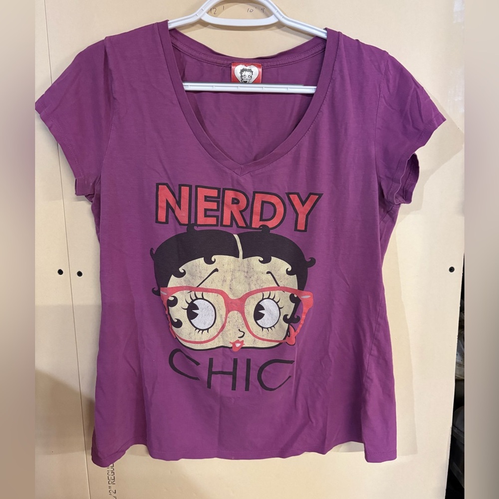 Rare Betty Boop Nerdy Chic T-Shirt